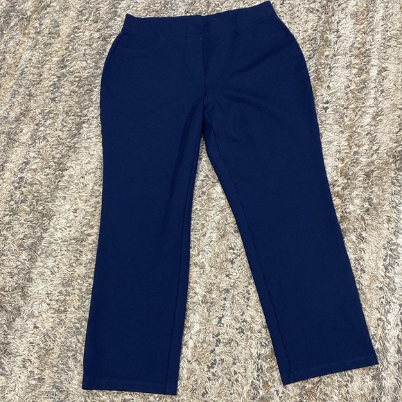 Susan Graver Ponte knit straight leg pull on pants size MP lot/5 A297711 - Picture 2 of 14